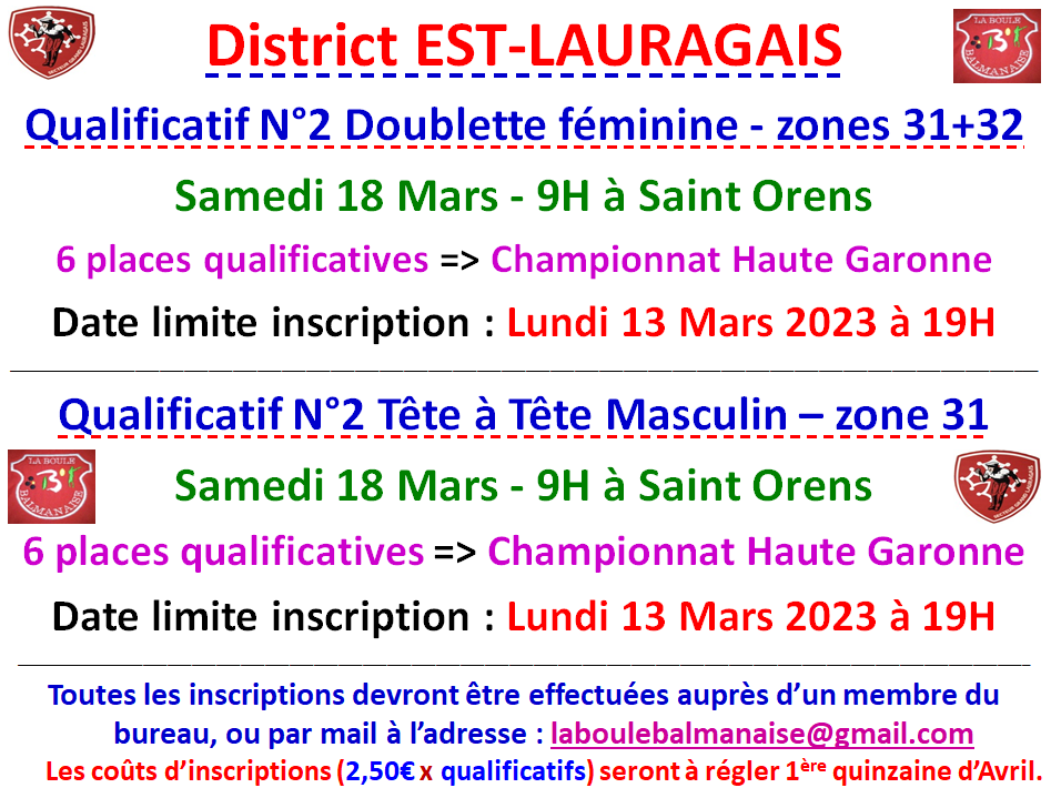 Qualificatifs N°2 T Promotion + T Mixte + DSF + TTSM Qualificatifs N°2 T Promotion + T Mixte + DSF + TTSM