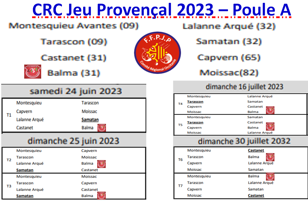 CRC Jeu Provençal 2023 CRC Jeu Provençal 2023