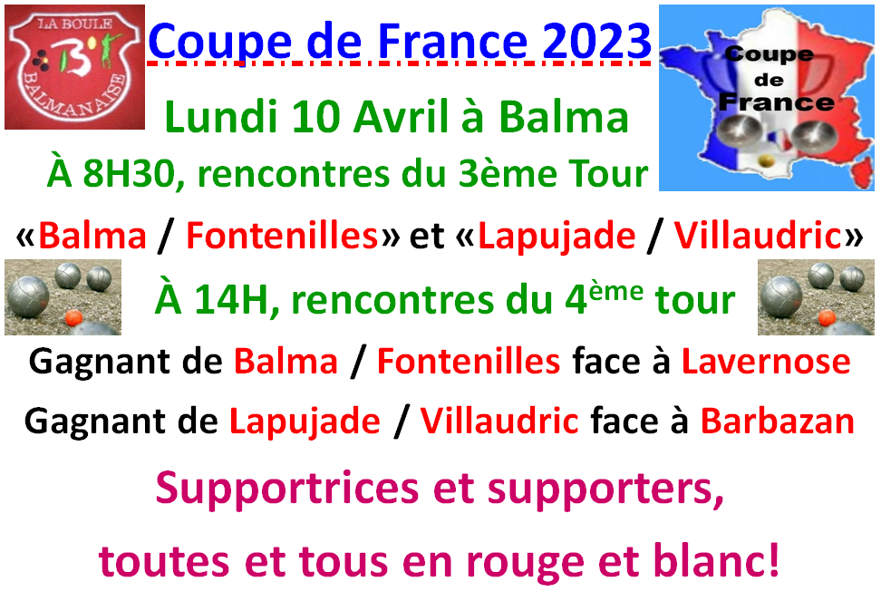 Coupe de France à Balma 10/04/23