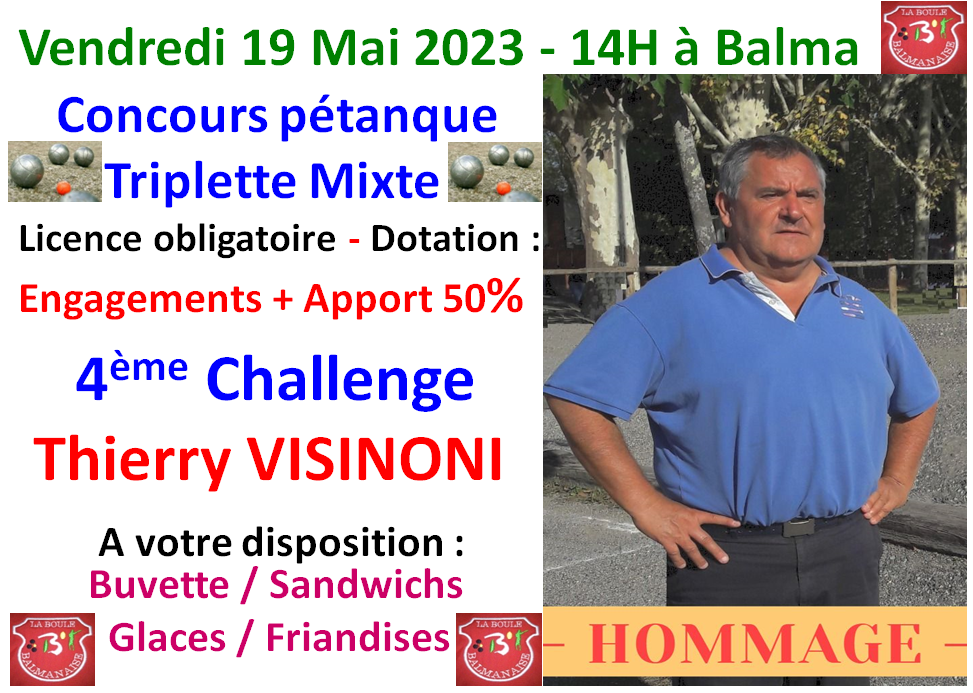 Challenge Thierry VISINONI - T mixte 19/05/22