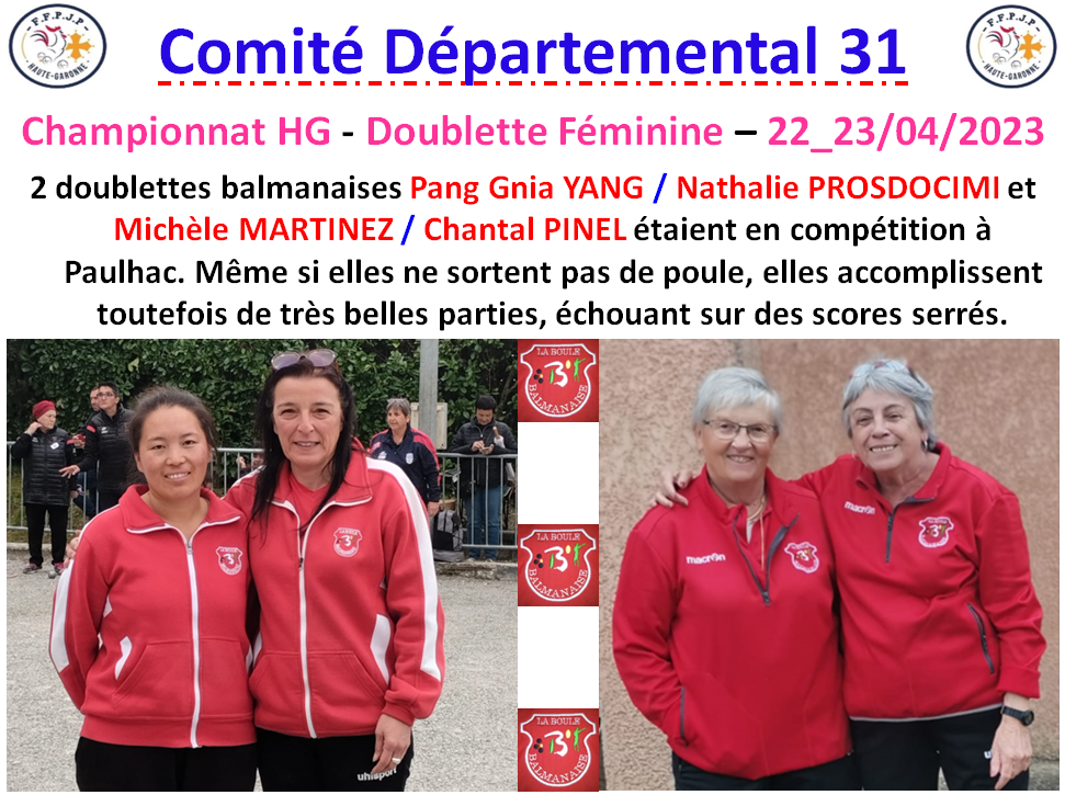 Championnat HG DF à Paulhac 22_23/04/23 Championnat HG DF à Paulhac 22_23/04/23