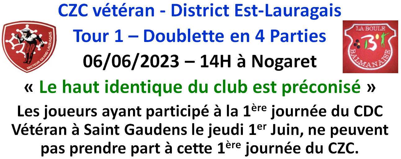 CZC Vétéran J1 à Nogaret 06/06/23 CZC Vétéran J1 à Nogaret 06/06/23