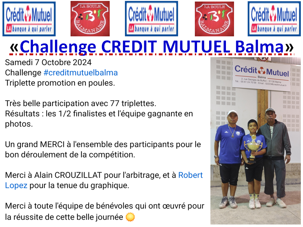 Challenge Crédit Mutuel 07/10/23 Challenge Crédit Mutuel 07/10/23