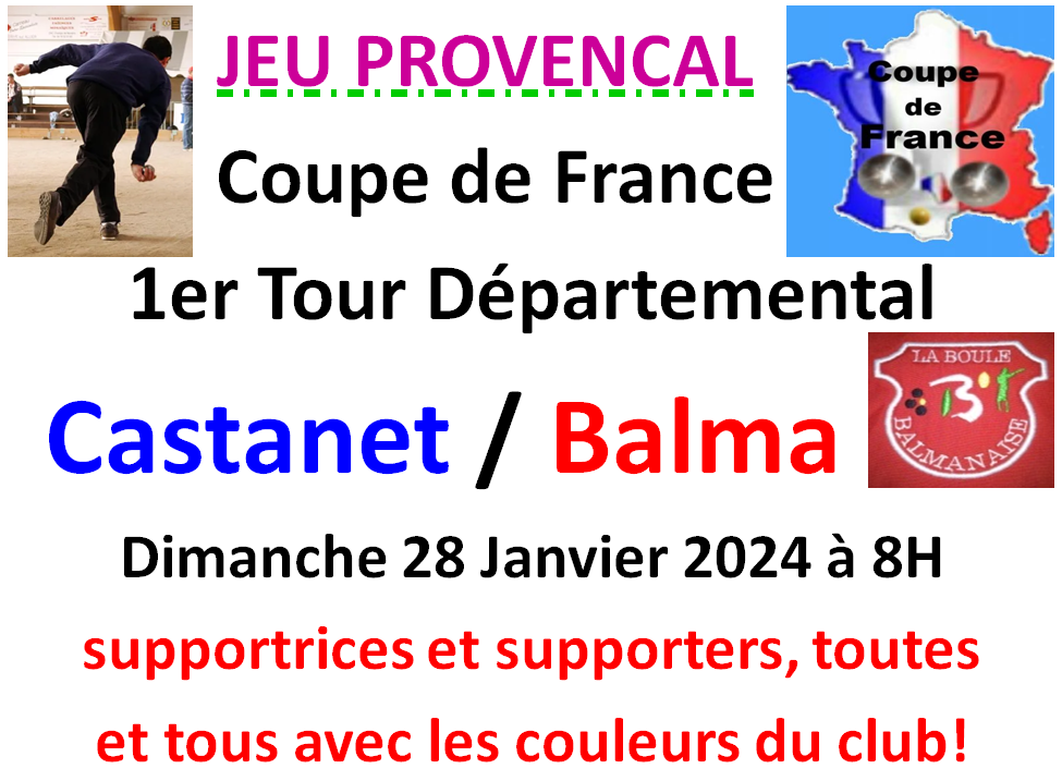 Coupe de France JP T1 Castanet / Balma