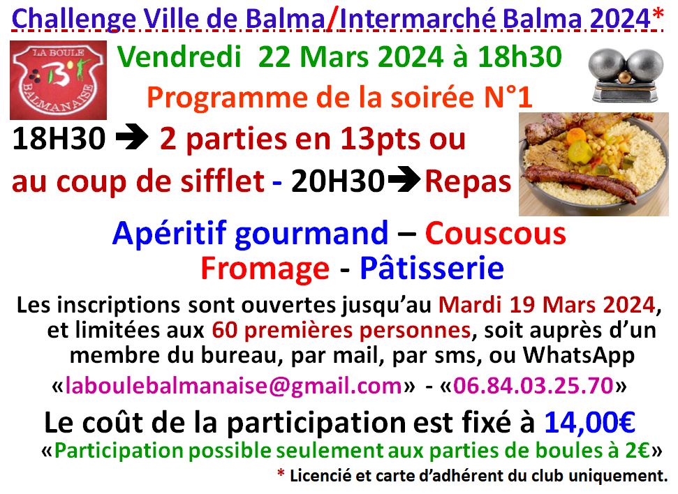 Challenge ville de Balma / Intermarché Balma 2024 Challenge ville de Balma / Intermarché Balma 2024