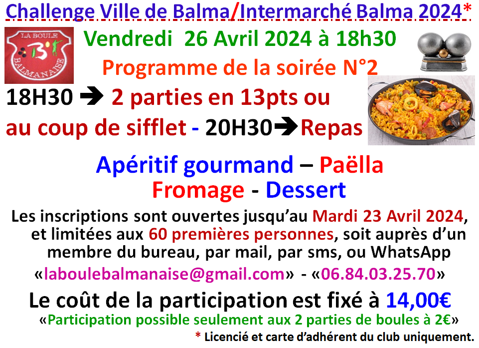 Challenge ville de Balma / Intermarché balma 26/04/24