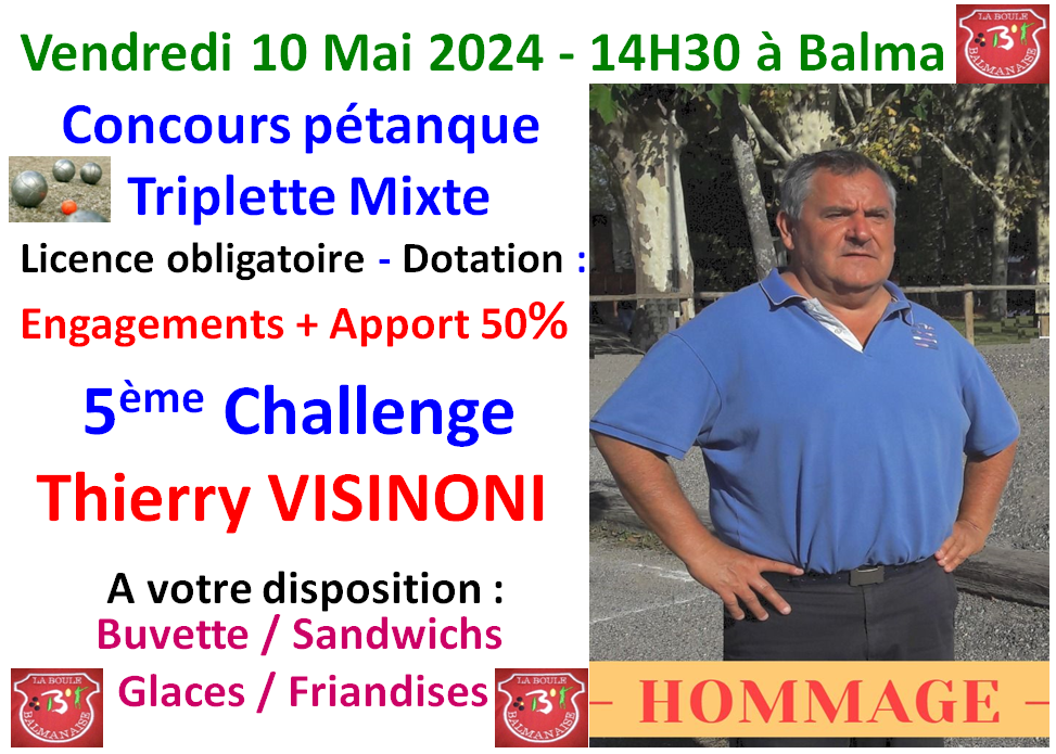 Challenge Thierry VISINONI à balma 10/05/24