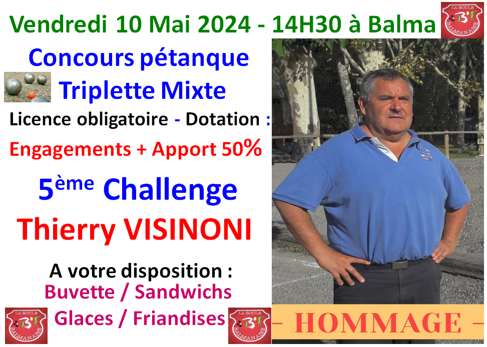 Challenge Thierry VISINONI à balma 10/05/24 Challenge Thierry VISINONI à balma 10/05/24