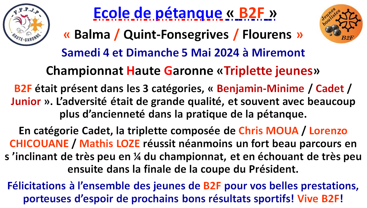Championnat HG T Jeunes Miremont 4_5/05/24