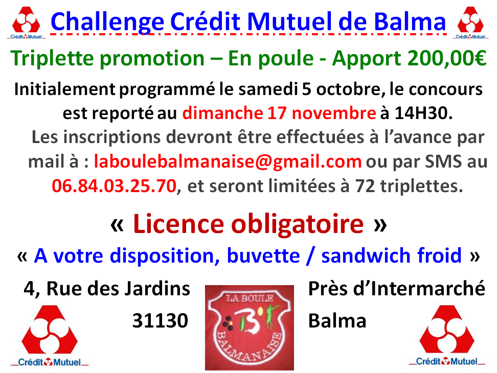 Challenge Crédit Mutuel 17/11/24 Challenge Crédit Mutuel 17/11/24