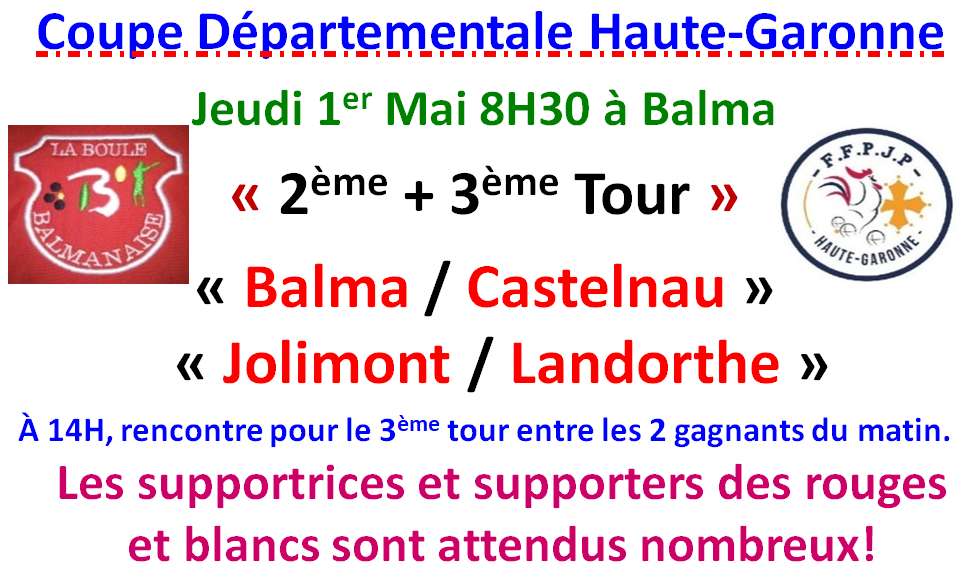 Coupe Départementale HG 01/05/25 Coupe Départementale HG 01/05/25