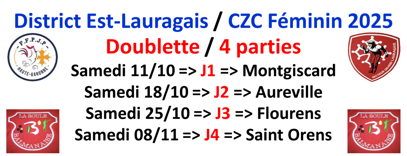 CZC Féminin et Open 2025 CZC Féminin et Open 2025