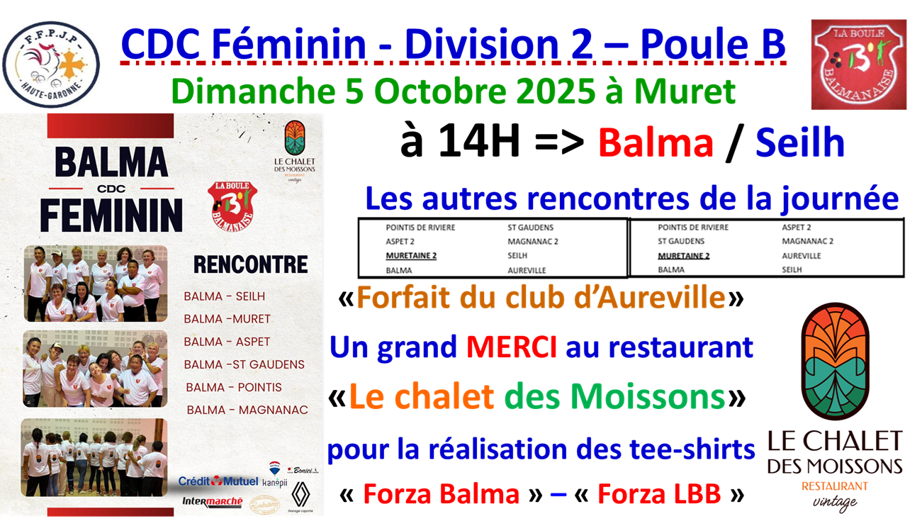CDC Féminin 2025 CDC Féminin 2025