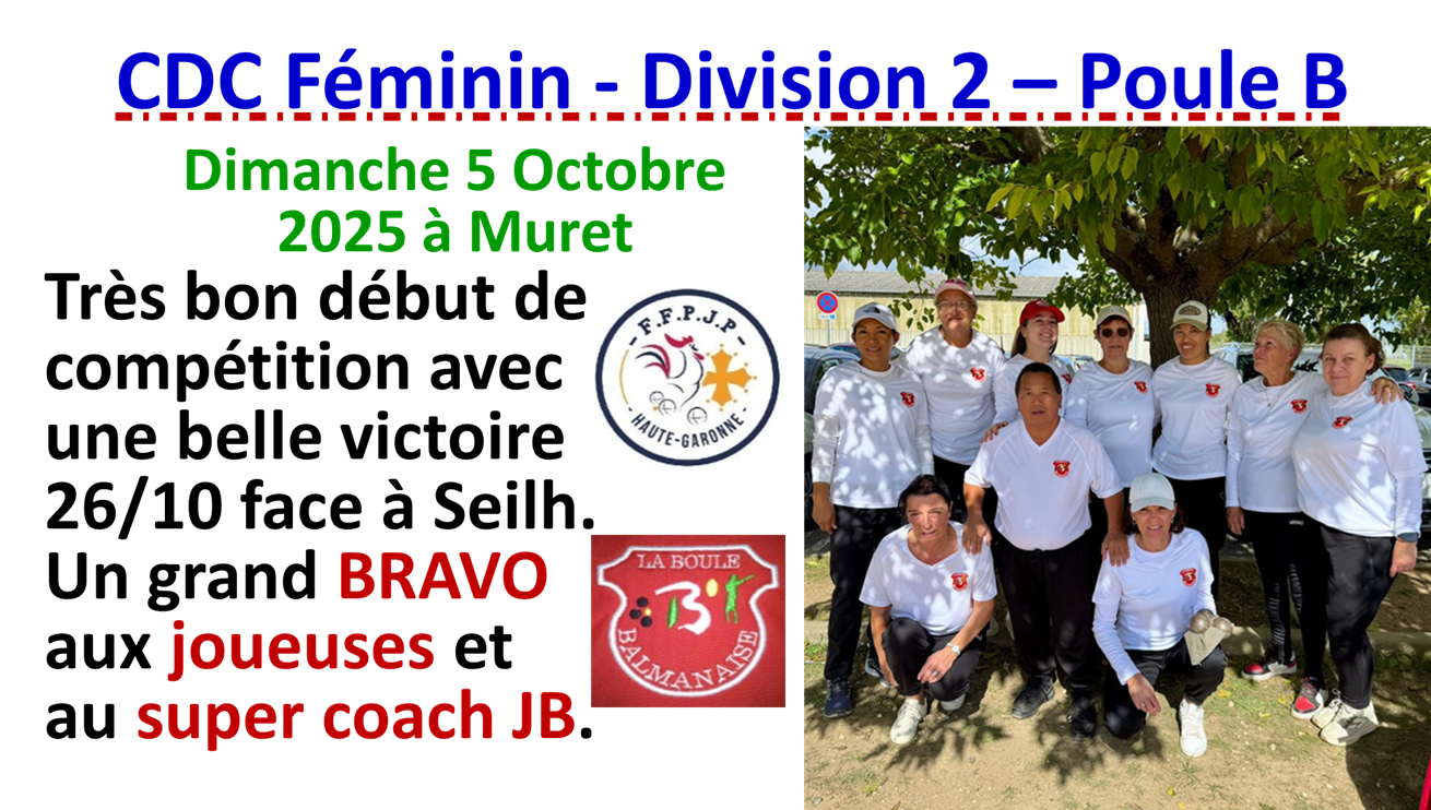 CDC féminin J1 à Muret CDC féminin J1 à Muret