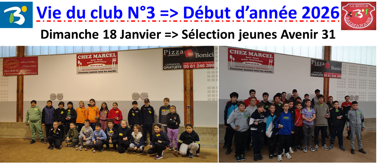 Vie du club => Début d'année 2026