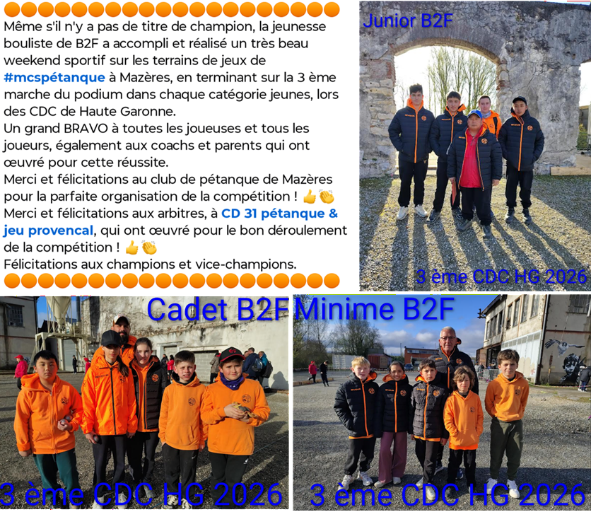 CDC Jeunes Mazères 29/03/26 CDC Jeunes Mazères 29/03/26