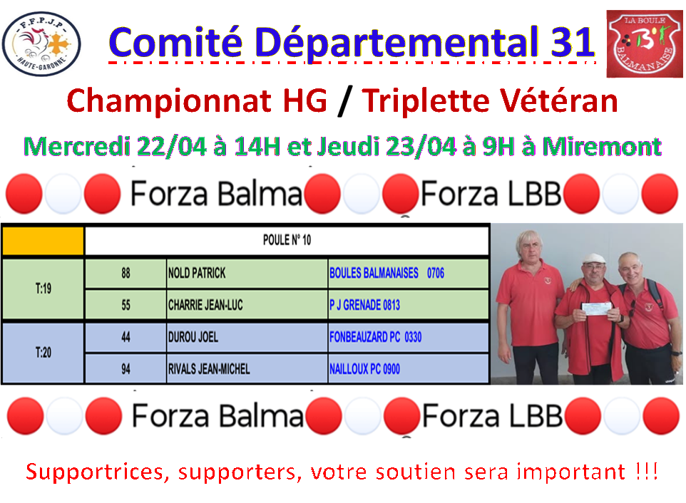 Championnat D vétéran à Miremont