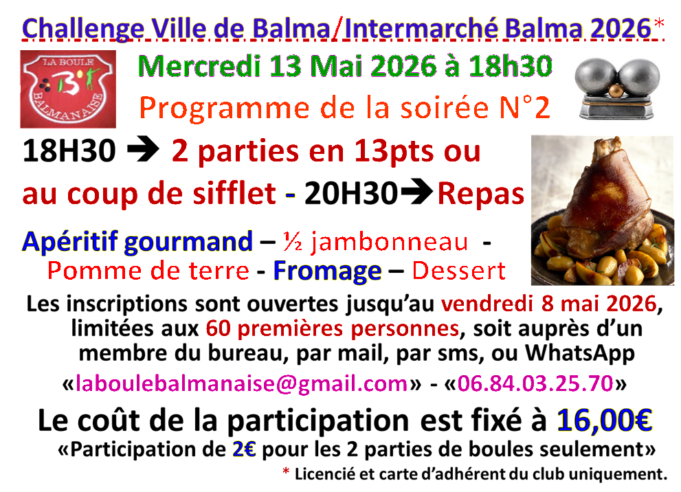 Challenge ville de Balma / Intermarché Balma 13/05/26 Challenge ville de Balma / Intermarché Balma 13/05/26