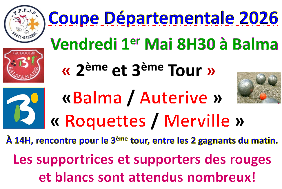 Coupe départementale HG 01/05/26 Coupe départementale HG 01/05/26