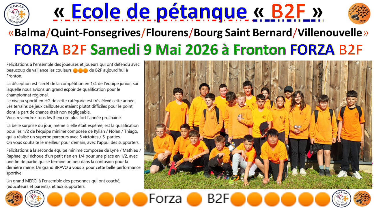 Championnat Hg T jeunes à Fronton