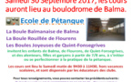 Ecole pétanque 30/09/2017
