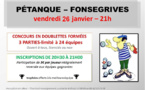 Pétanque à Quint-Fonsegrives 26/01/18