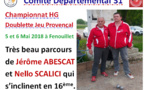 Doublette JP Fenouillet 5 et 6 Mai 18