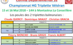 Championnat HG Triplette vétéran 15_16/05/18