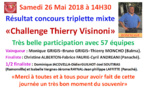 Résultat Triplette Mixte 26/05/18