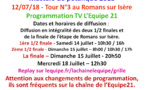 Masters 2018 Etape 3 TV l'équipe 21