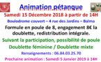 Animation pétanque hivernale 15/12/18