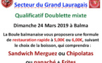 Equipes + Poules Doublette Mixte à Balma 24/03/19