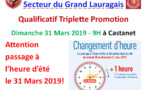 Equipes et Poules Triplette  Promotion à Castanet 31/03/19