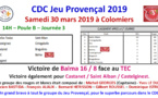 CDC JP J3 Colomiers 30/03/19
