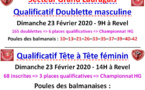 Qualificatif DM + TTF Revel 23/02/2020