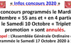 Info annulation concours