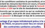 Assemblée Générale Ordinaire 17/10/2020