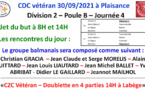 CDC vétéran J4 à Plaisance