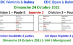 CDC + CZC Féminin et Open 24/10/21