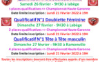 Qualificatifs Est-Lauragais 26 et 27 Février