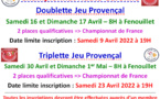 Championnat HG DJP + TJP 2022