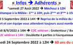 Infos rentrée 2022 ==> Adhérents LBB