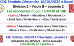 CDC / CZC Féminin + Open 16/10/22