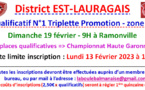Qualificatif ==> Triplette Promotion le 19/02/23 à Ramonville