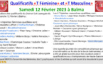 Qualificatifs N°1 TF + TM Balma 12/02/23