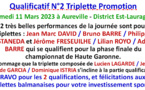 Qualificatif N°2 Triplette Promotion 11/03/23