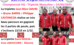Championnat HG triplette masculine 15/04/23