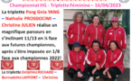 Championnat HG Triplette Féminine 16/04/23