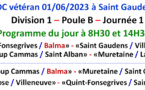 CDC Vétéran J1 à Saint Gaudens le 01/06/23