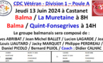 CDC Vétéran J1 Castanet 13/06/24